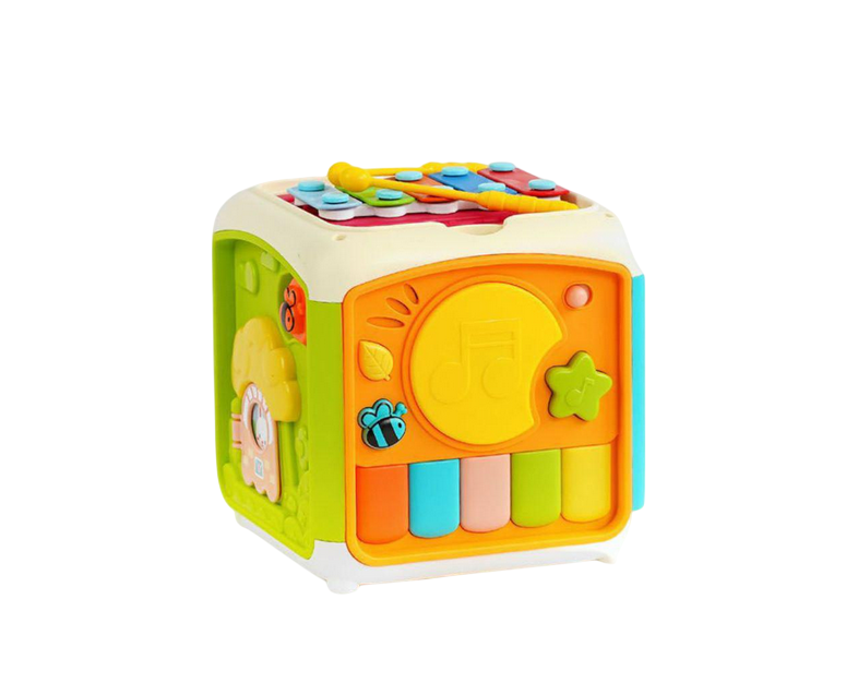 Мультикуб с музыкой и интерактивными играми Желтый (27109) Мультикуб с музыкой и интерактивными играми Желтый (27109)