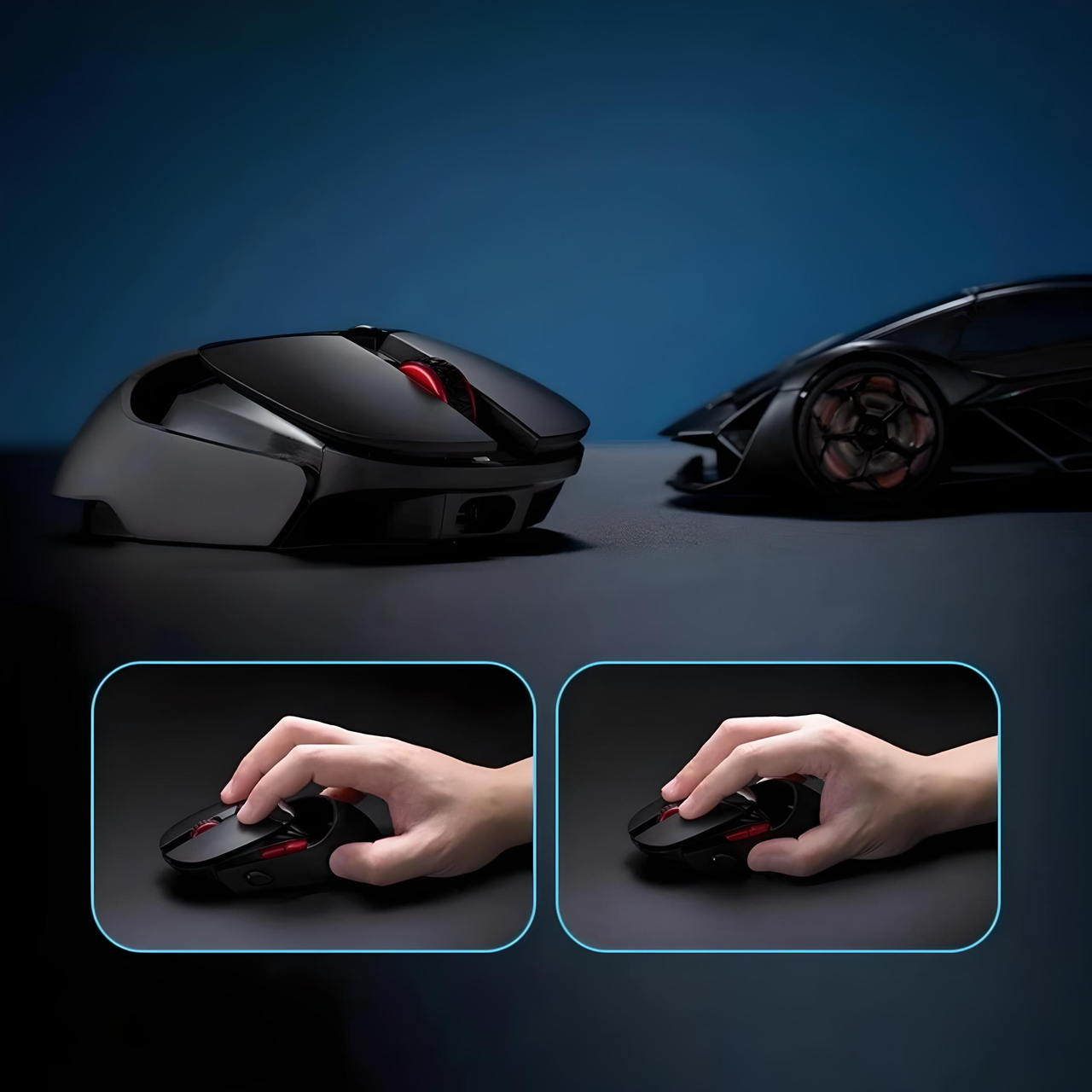 Мышь RAPOO VT960S с комбинированным подключением аккумулятор 19000DPI Черный (2440969075) - фото 8