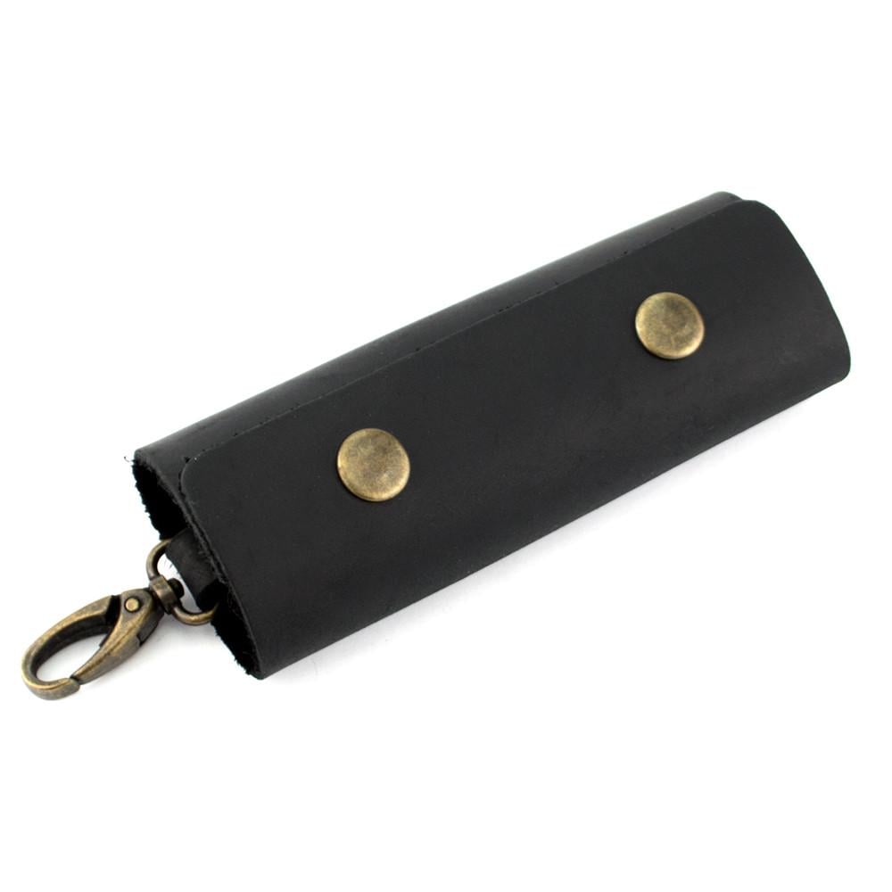 Ключница кожаная HandyCover HC0055 с карабином Черный - фото 1 Ключница кожаная HandyCover HC0055 с карабином Черный - фото 1