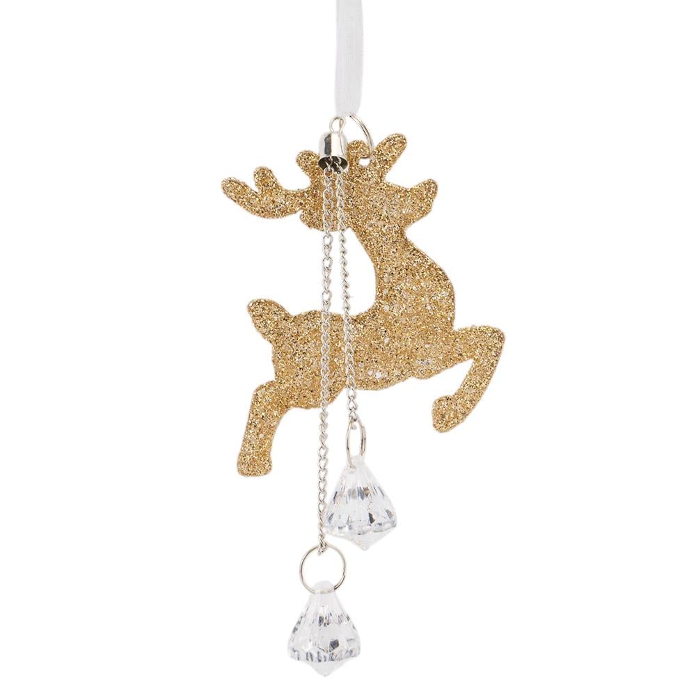 Игрушка на елку Elisey Олень 7 см Золотой (NH-106-K-128)