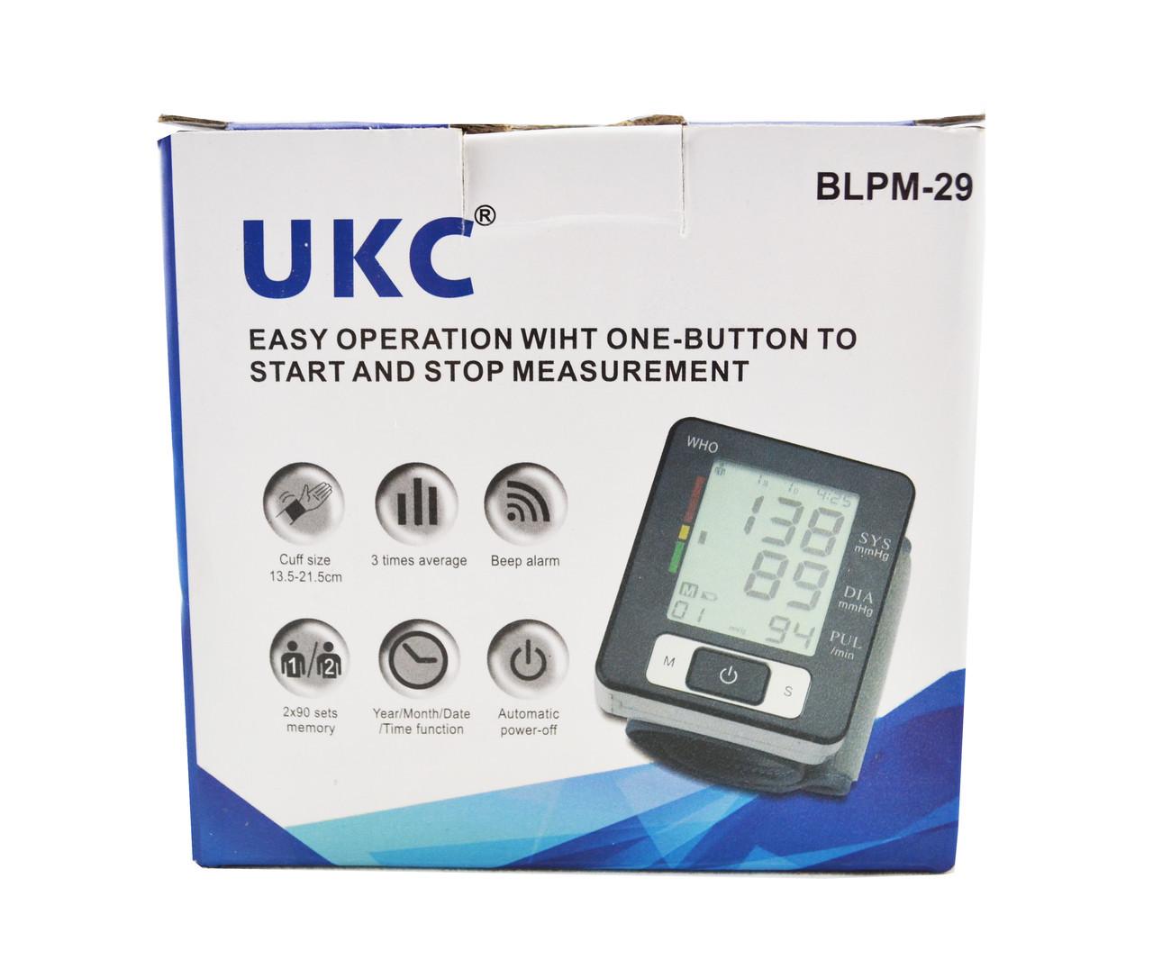 Тонометр автоматический UKC BLPM-29 с дисплеем Silver/White (10047) - фото 7 Тонометр автоматический UKC BLPM-29 с дисплеем Silver/White (10047) - фото 7