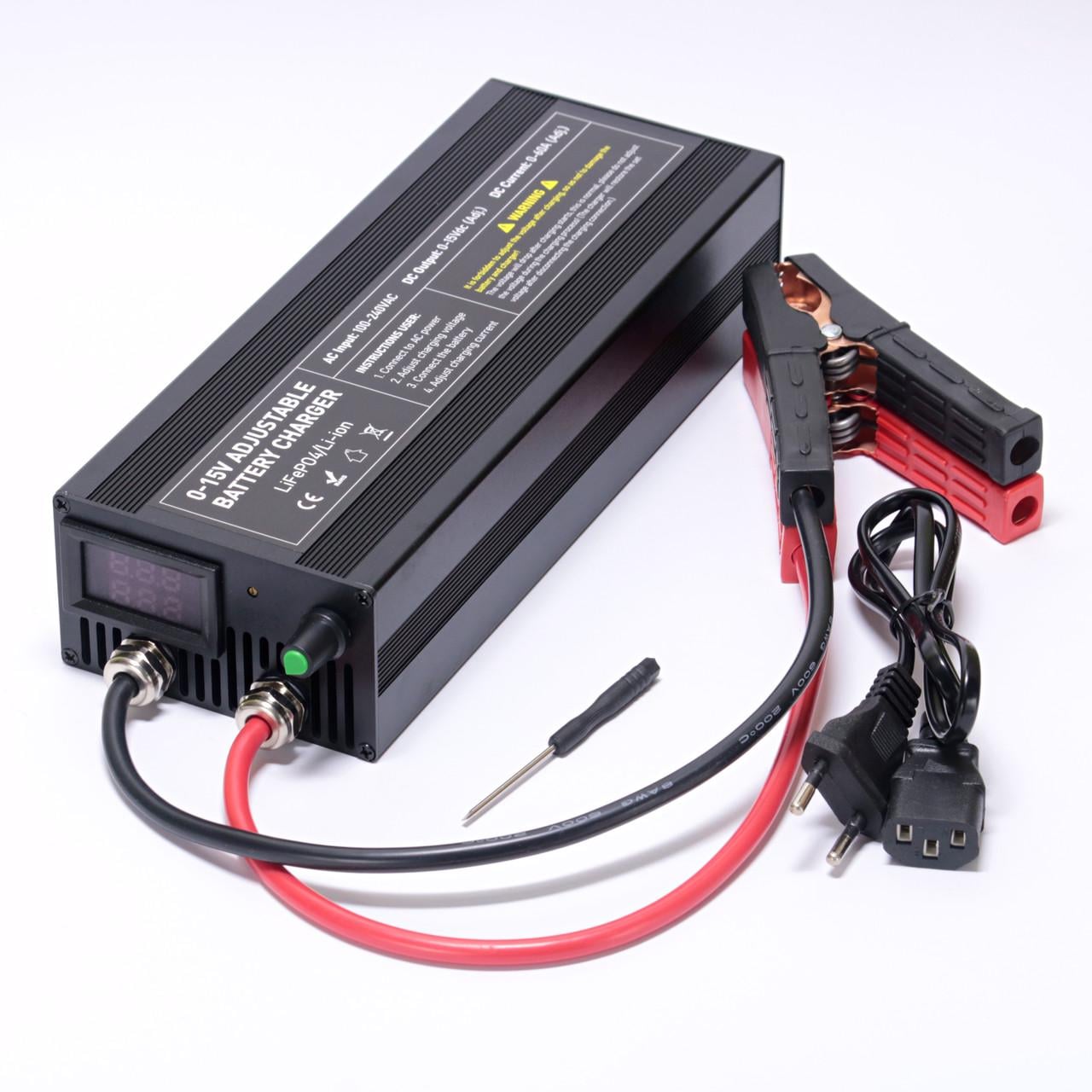 Зарядное устройство 0-15V 0-60A Capacity.Li LiFePo4 4s Li-ion 3s Charger