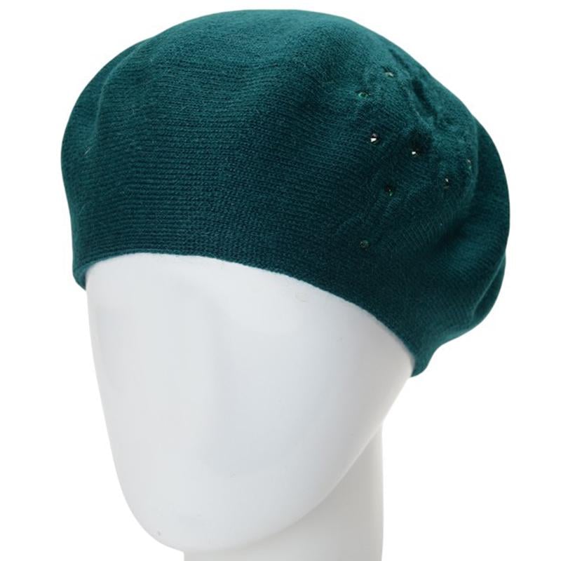 Берет женский Lirus ЛЕРА двойной тонкого вязания с узором one size Зеленый (282699) - фото 1 Берет женский Lirus ЛЕРА двойной тонкого вязания с узором one size Зеленый (282699) - фото 1