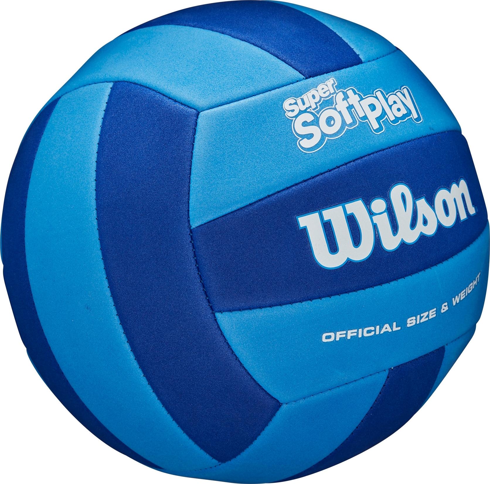 Волейбольний м'яч Wilson SUPER SOFT PLAY р. 5 Синій (WV4006001XBOF) - фото 2 Волейбольний м'яч Wilson SUPER SOFT PLAY р. 5 Синій (WV4006001XBOF) - фото 2