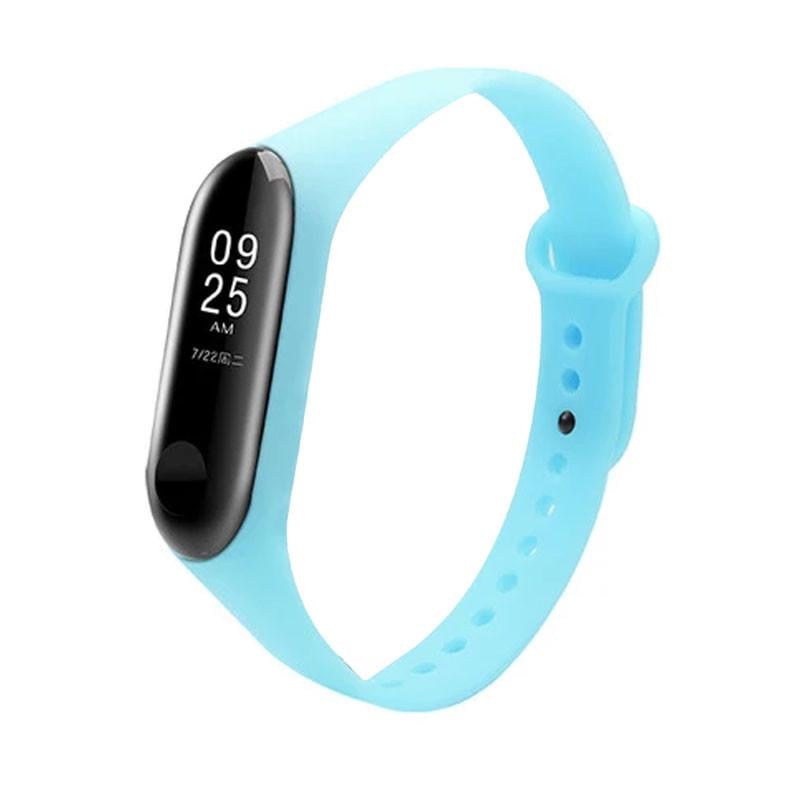 Силиконовый ремешок Neon для Xiaomi Mi Band 5/6 Голубой