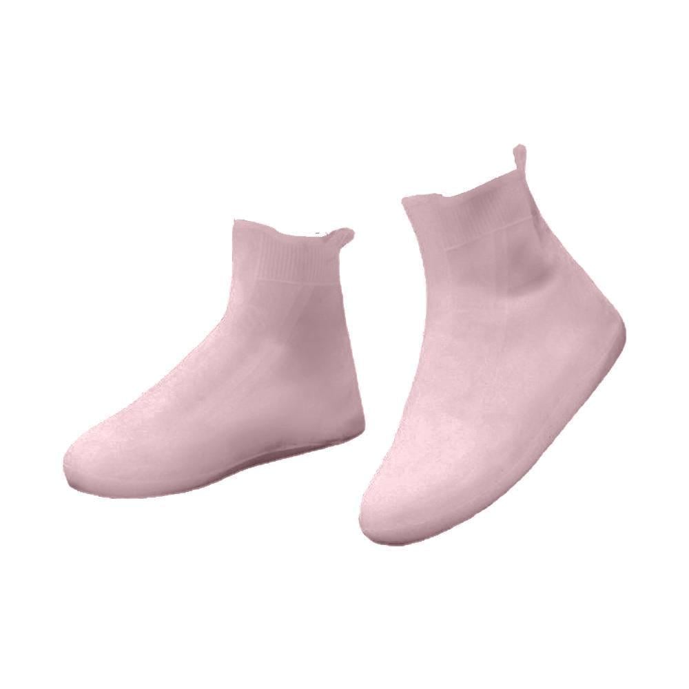 Бахилы-чехлы водонепроницаемые многоразовые на обувь от дождя и снега силиконовые XL р. 40-42 Розовый (21351106)