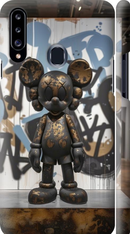 Чехол на Samsung Galaxy A20s A207F Bronze kaws v2 (6098m-1775-42517)