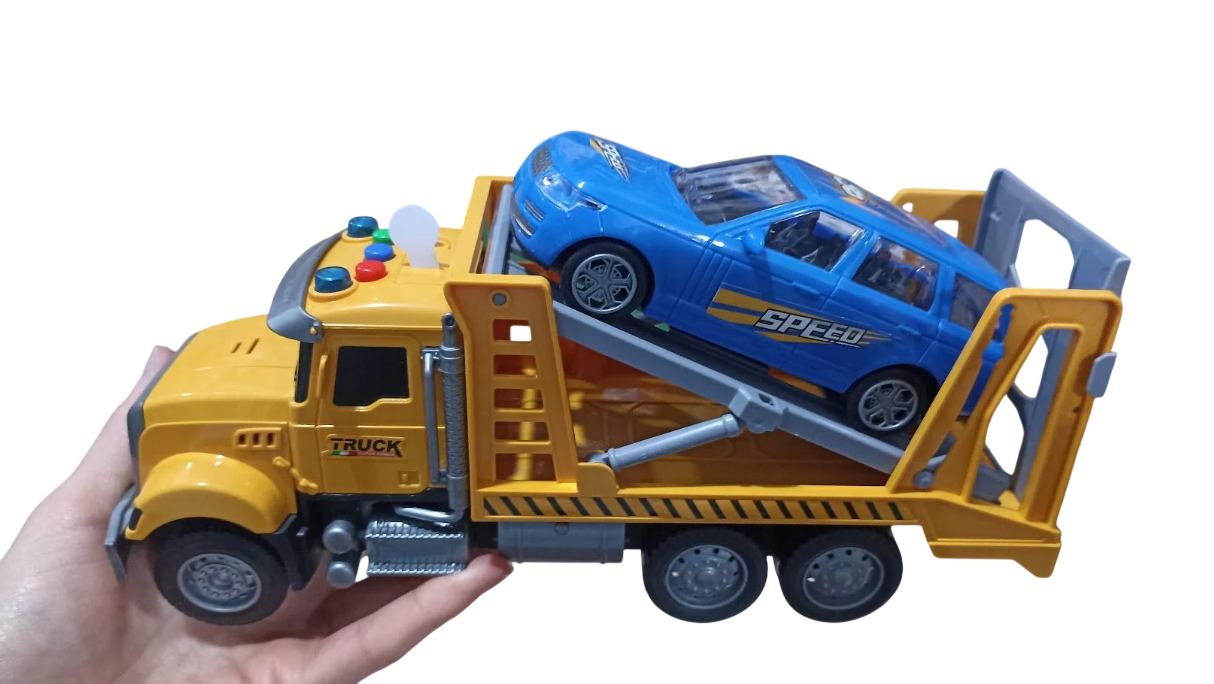 Игрушечная машинка 9816 Автовоз с легковым автомобилем
