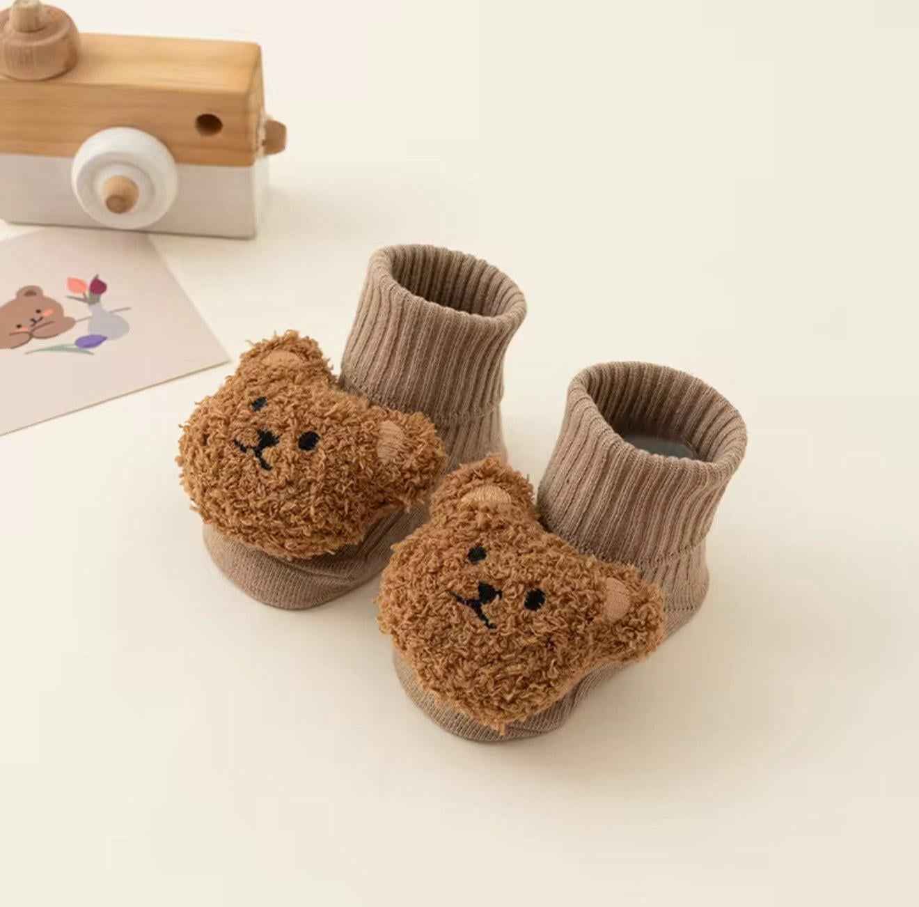 Носочки нарядні #33 Ведмедик Тедді 0-12 міс. Коричневий (144012)