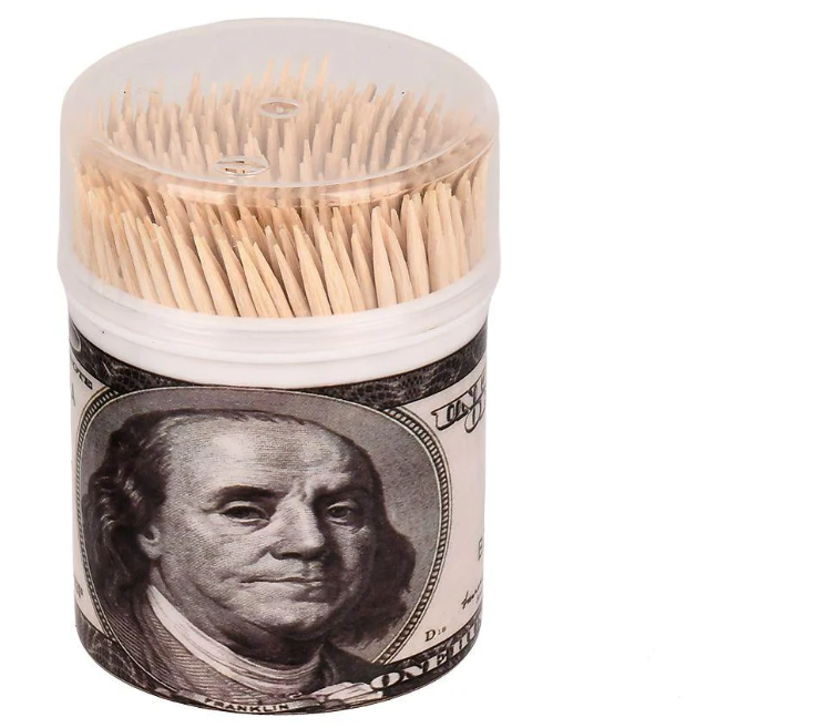 Зубочистки бамбуковые 350 шт. (R88829)