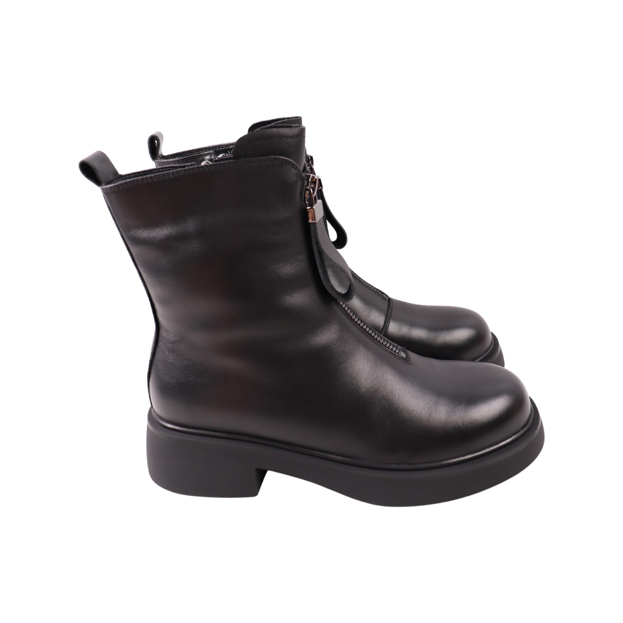 Ботинки женские Melanda натуральная кожа р. 39 Черный (212-24ZHC)