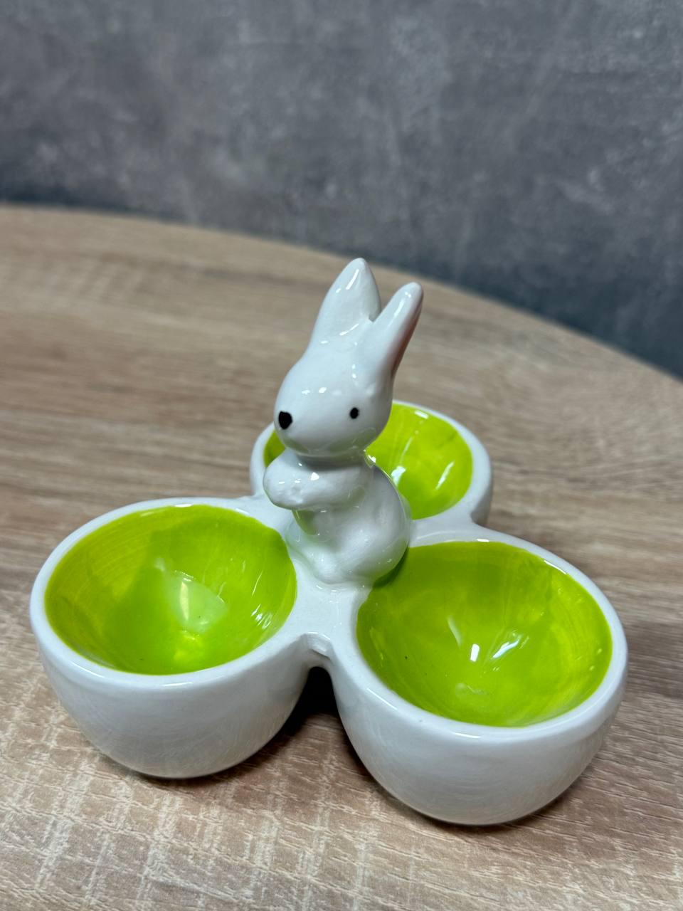 Підставка великодня для яєць Stenson Easter керамічне 9,5х7,5 см (R40686-2)