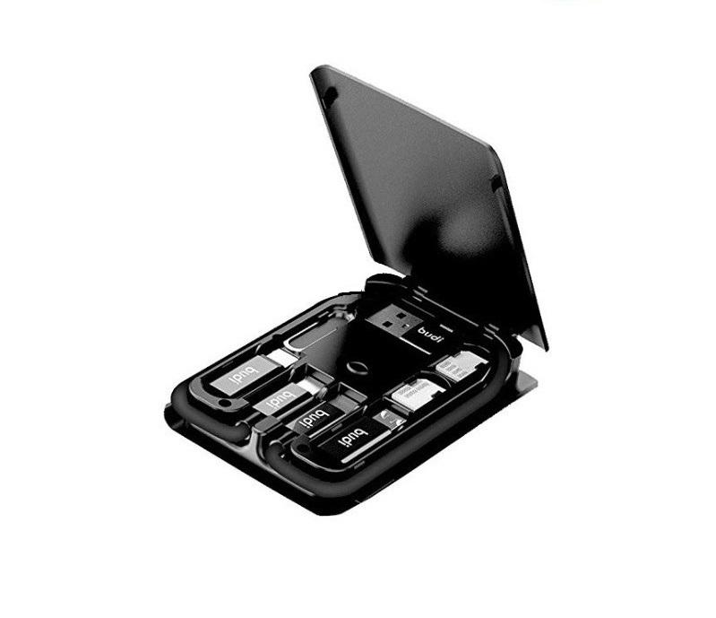 Кабель и беспроводная зарядка Budi Type C/Lightning/Micro USB