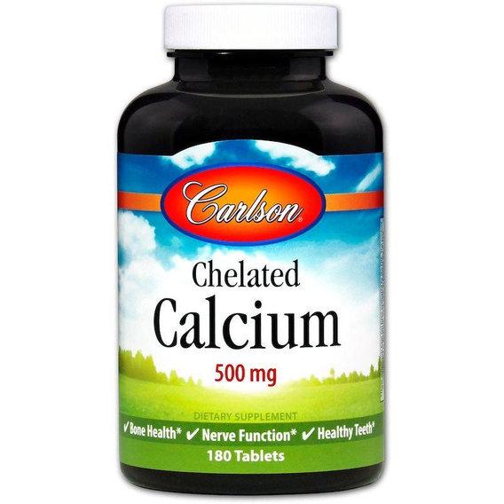 Микроэлемент Кальций Carlson Labs Chelated Calcium 500 мг 180 Tabs