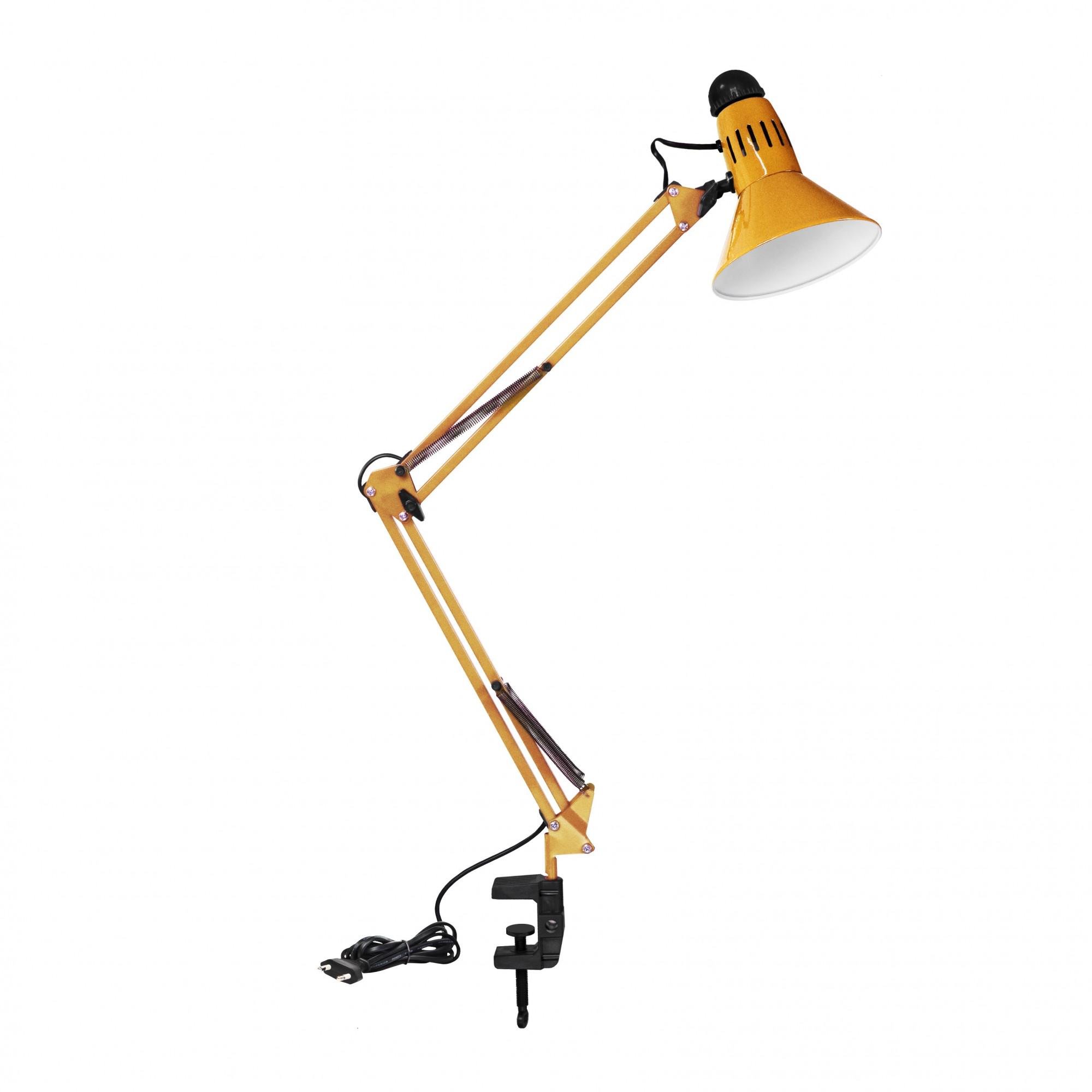 Лампа настольная LOGA со струбциной Золото (L-720)