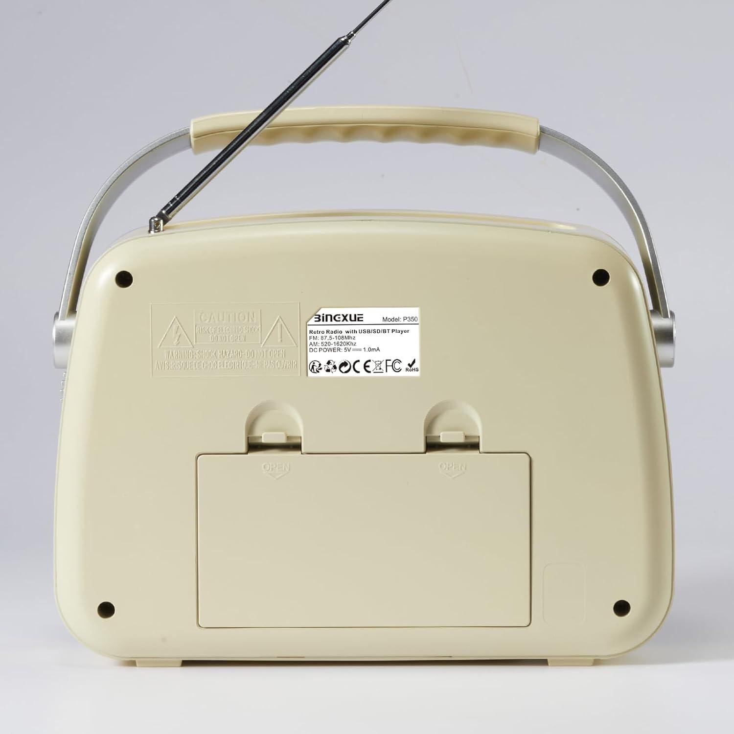 Радиоприемник в стиле ретро с аккумулятором Bluetooth AM/FM Beige (23864583) - фото 6 Радиоприемник в стиле ретро с аккумулятором Bluetooth AM/FM Beige (23864583) - фото 6