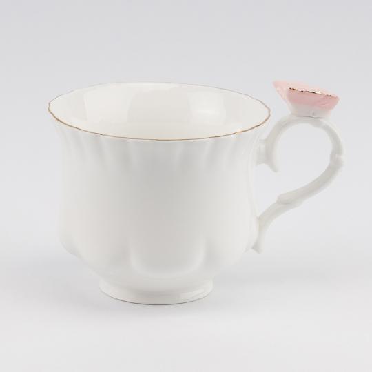 Набор чашек с блюдцами Розовая нежность 260 мл на 6 персон (90923) - фото 3