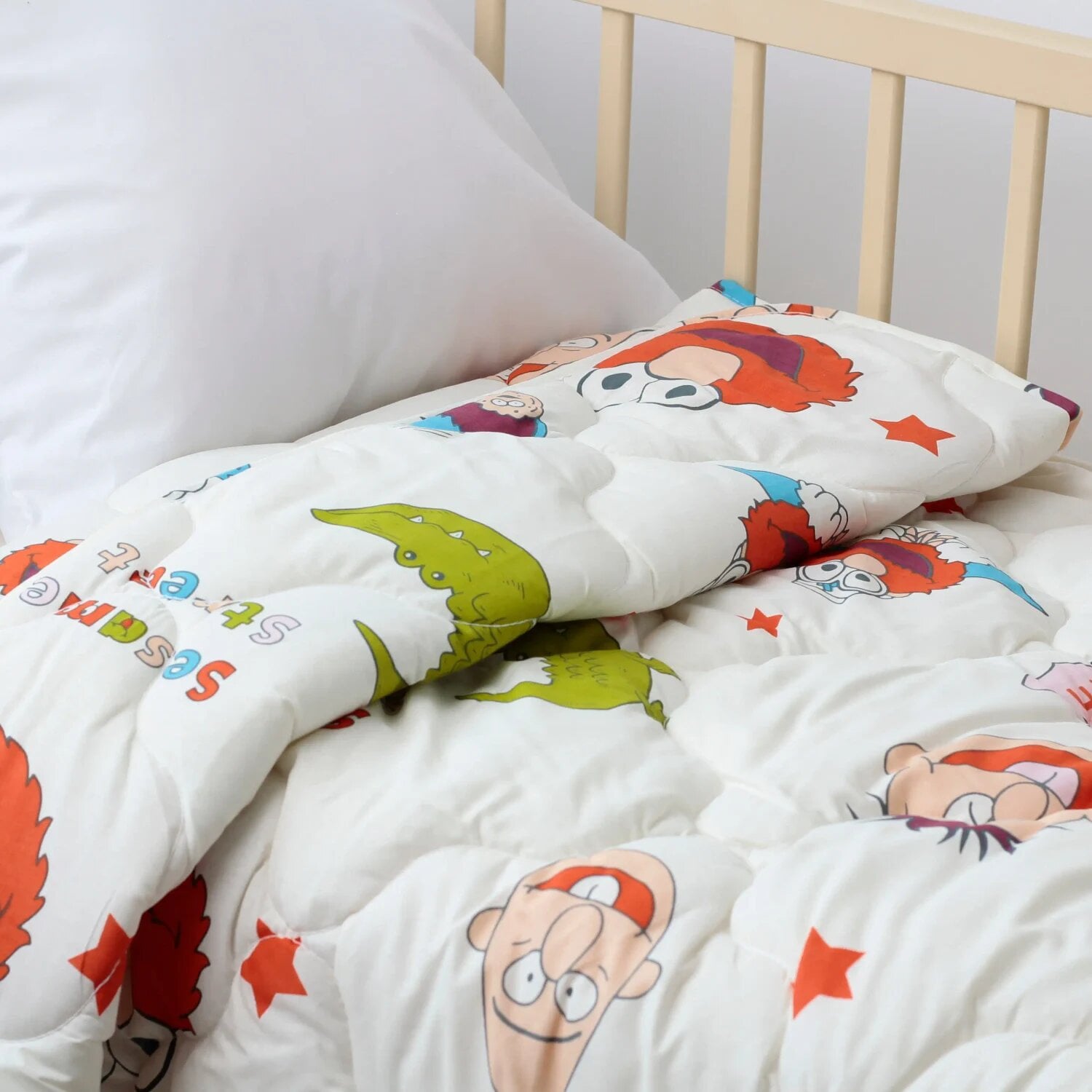 Одеяло детское ТЕП Little Friends Sesame Faces 105x140 см Белый (12263)