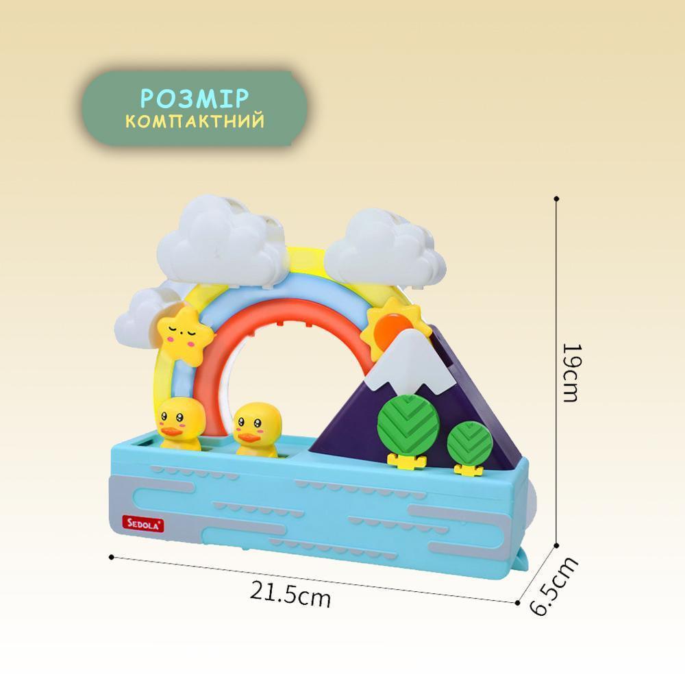 Гірка для купання дітей у ванній кімнаті механічна іграшкова з музикою та звуками (20986982) - фото 6