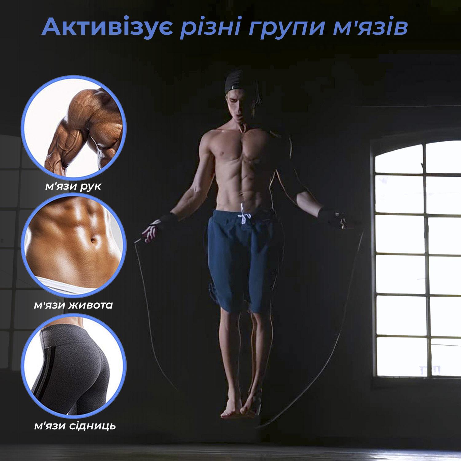 Скакалка спортивная скоростная с металлическим тросом подшипником регулировкой длины Черный - фото 3 Скакалка спортивная скоростная с металлическим тросом подшипником регулировкой длины Черный - фото 3