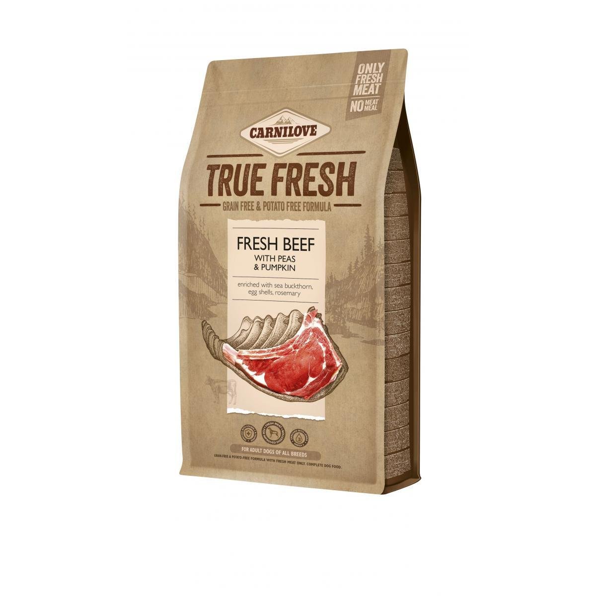 Сухой корм для собак Carnilove True Fresh Beef с говядиной 1,4 кг - фото 1 Сухой корм для собак Carnilove True Fresh Beef с говядиной 1,4 кг - фото 1