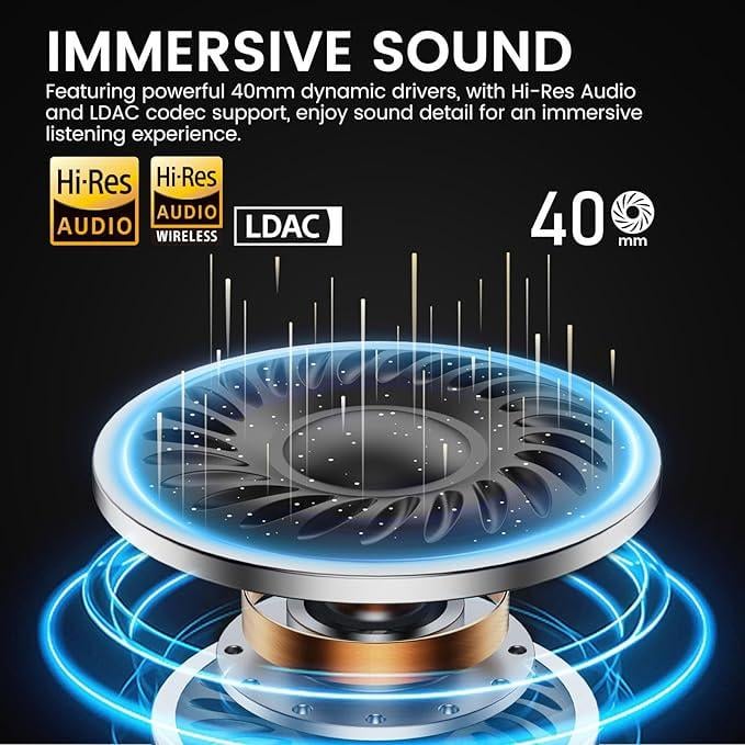 Навушники з активним шумозаглушенням 1Mii Y8 Bluetooth складні - фото 6 Навушники з активним шумозаглушенням 1Mii Y8 Bluetooth складні - фото 6