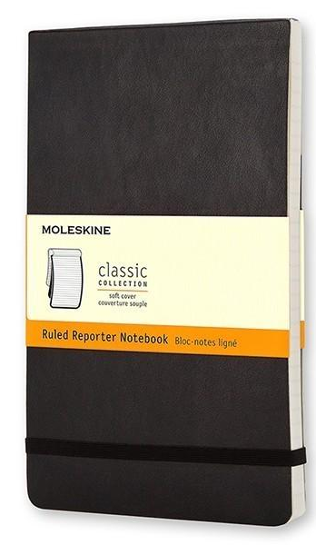 Блокнот Moleskine Reporter средний Черный (QP816)