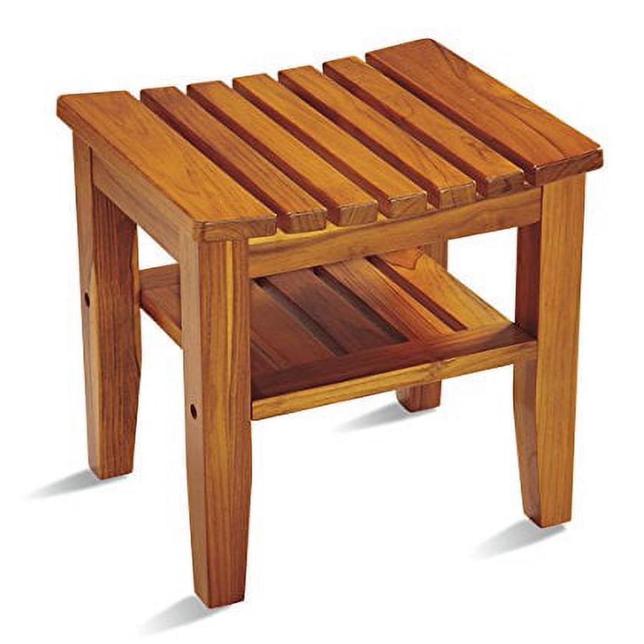 Табурет для ванной из дерева Стравали Охра (ТВН-009004)