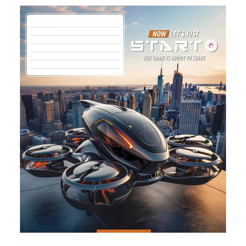 Школьная тетрадь в линейку Школярик 12 листов Разноцветный (NB-286-Z-419)