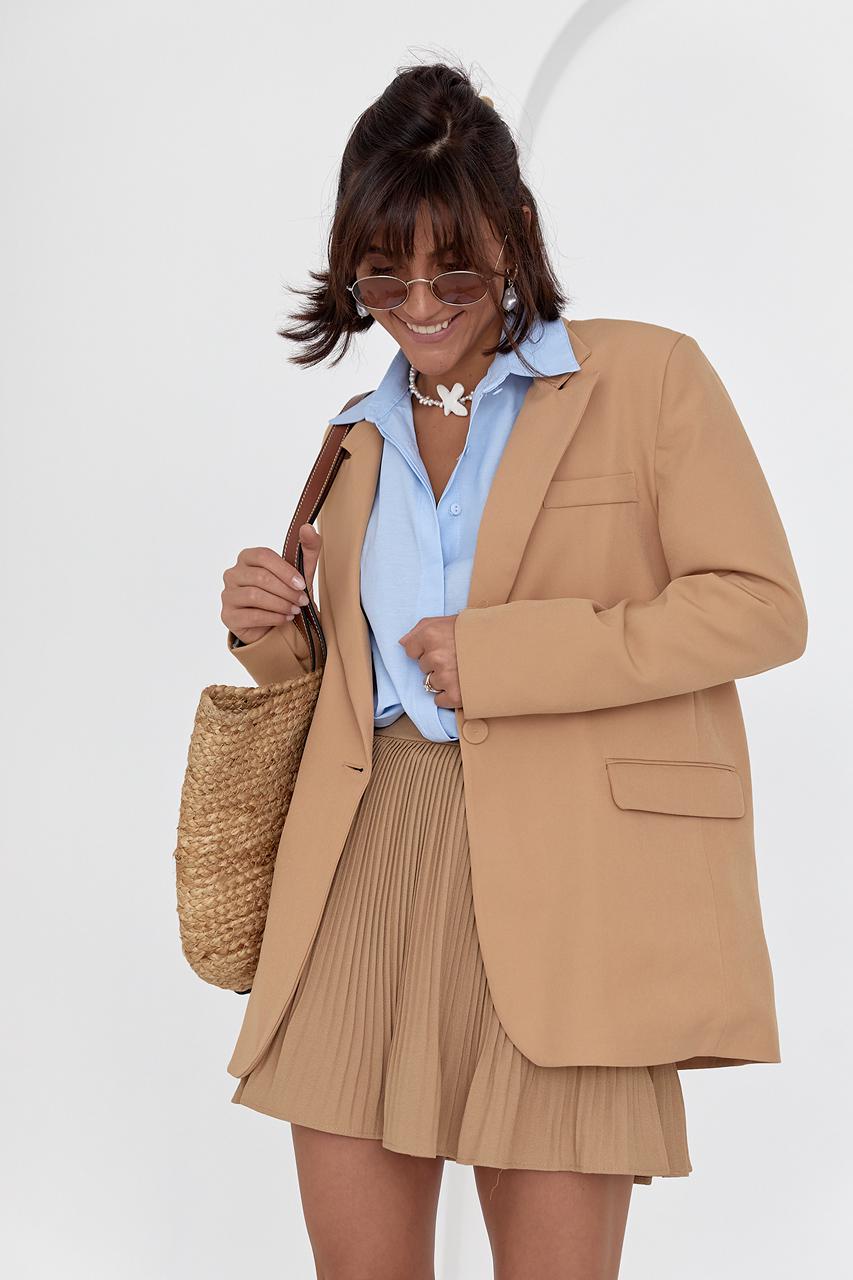 Піджак однобортний класичний L Світло-коричневий (11718754) - фото 7 Піджак однобортний класичний L Світло-коричневий (11718754) - фото 7