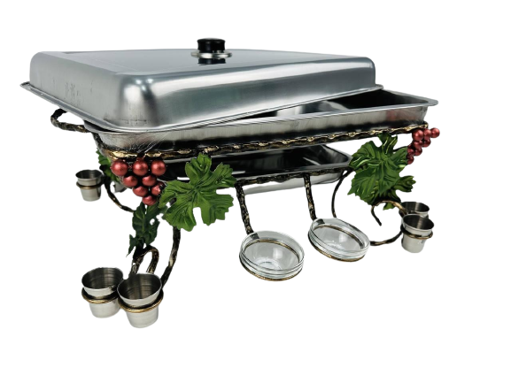 Садж прямоугольный Виноград с соустицами и рюмками (10563934)