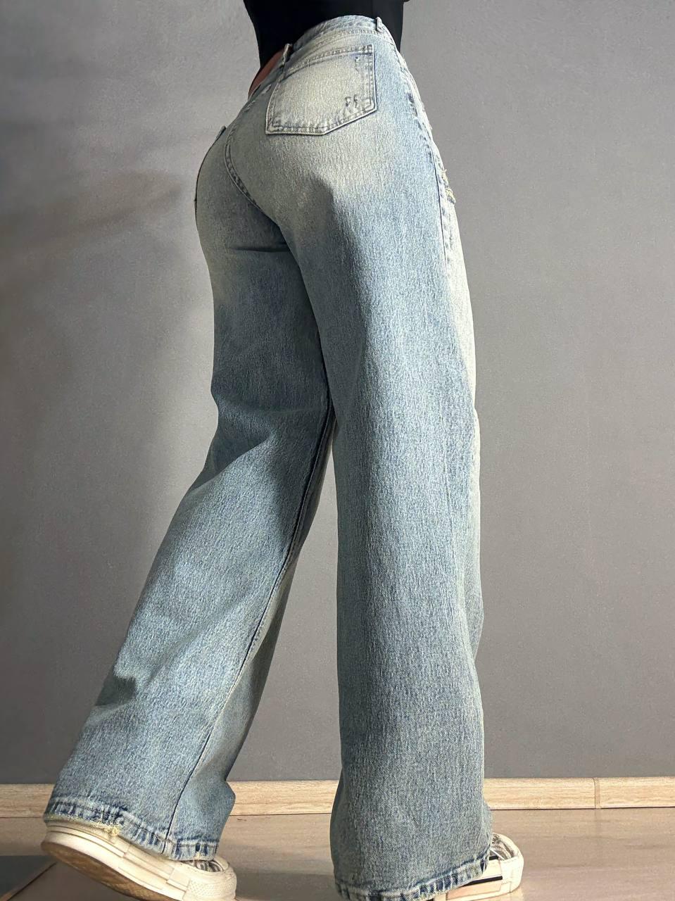 Джинси жіночі I8 51777 BAGGY широкі рвані р. 26 Блакитний (1973) - фото 2 Джинси жіночі I8 51777 BAGGY широкі рвані р. 26 Блакитний (1973) - фото 2