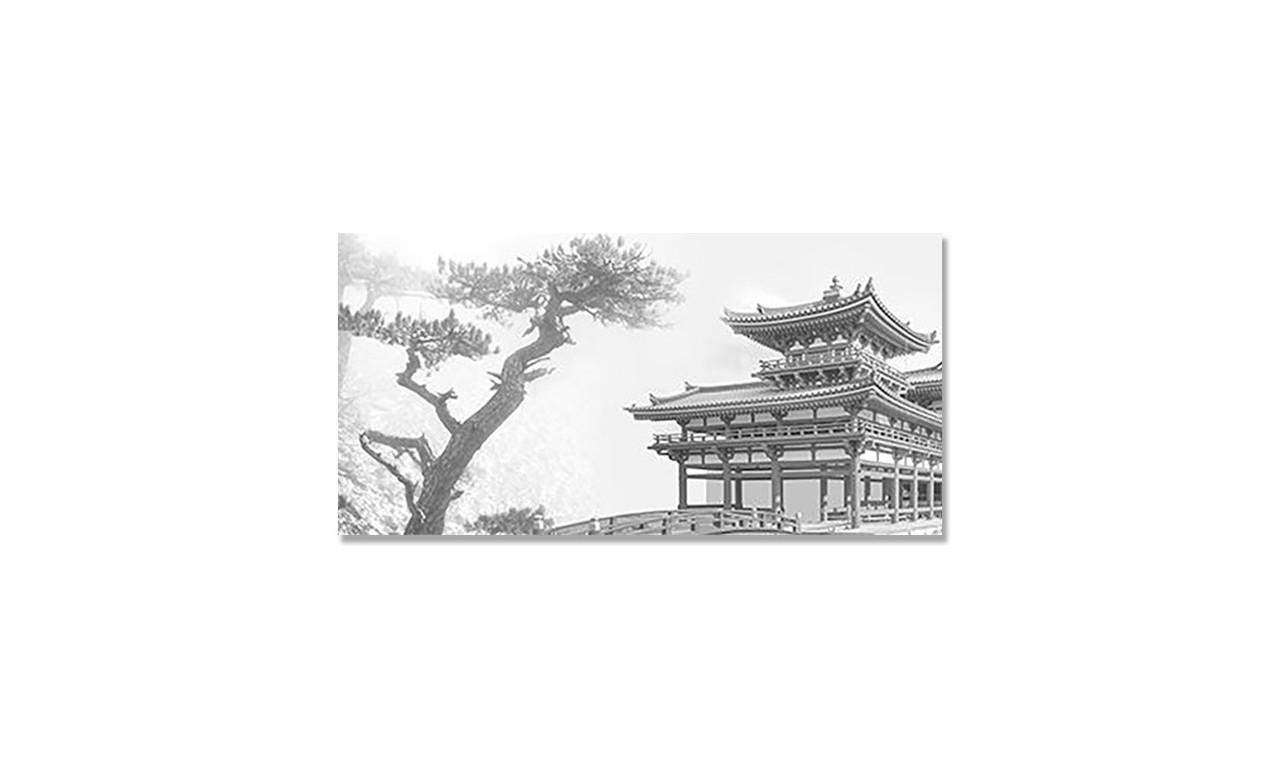 Наклейка виниловая на стол Zatarga Восточный храм в горах 600х1200 мм (1274514175)