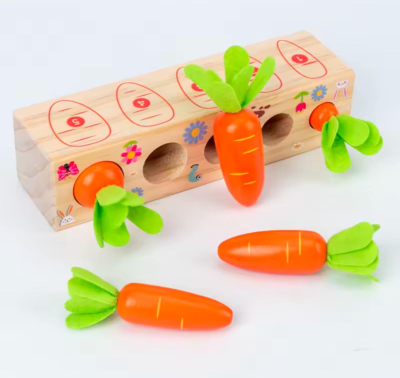 Игрушка для малышей Морковная сортировка с 5 морковками (56) - фото 5