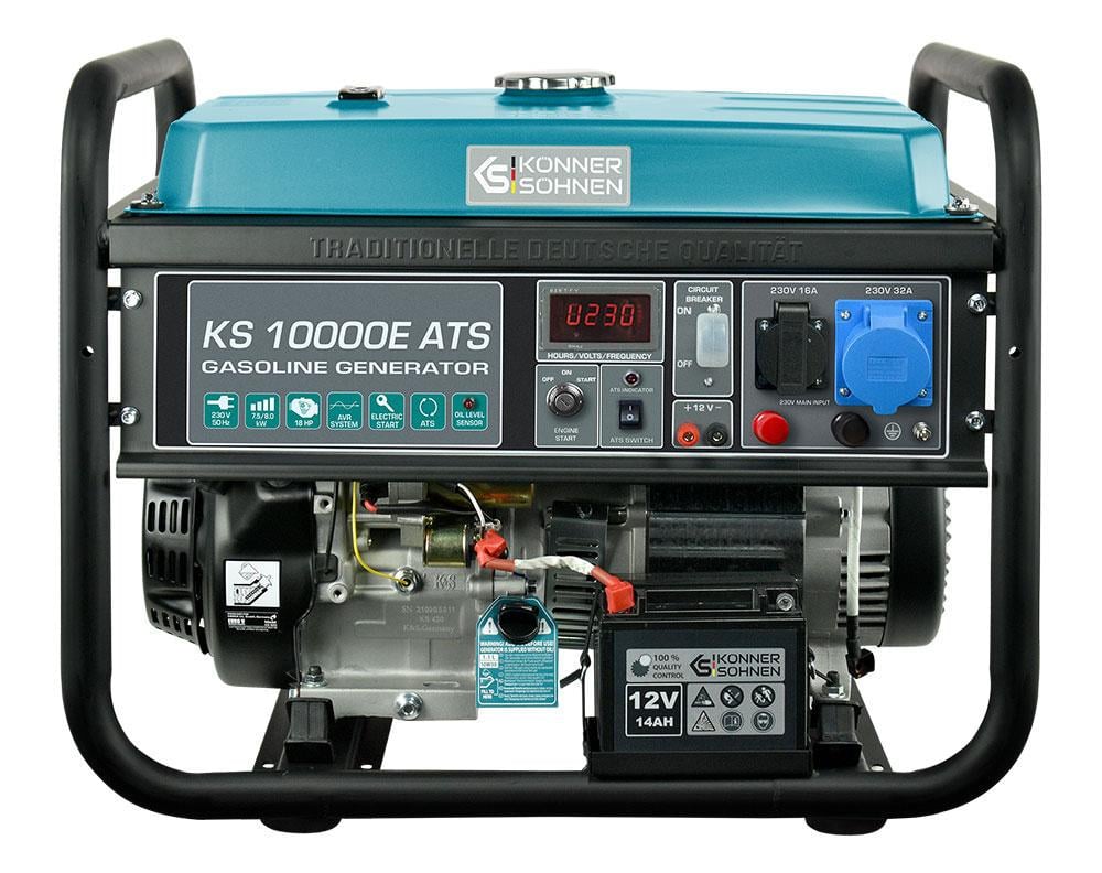Генератор бензиновый Konner&Sohnen KS 10000 Е ATS 230 В 7,5-8,0 кВт Генератор бензиновый Konner&Sohnen KS 10000 Е ATS 230 В 7,5-8,0 кВт