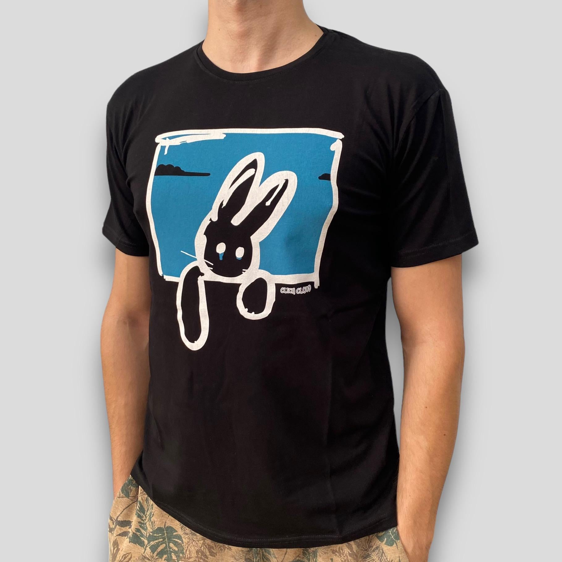 Футболка мужская Moranni с кроликом M Черный (8214)