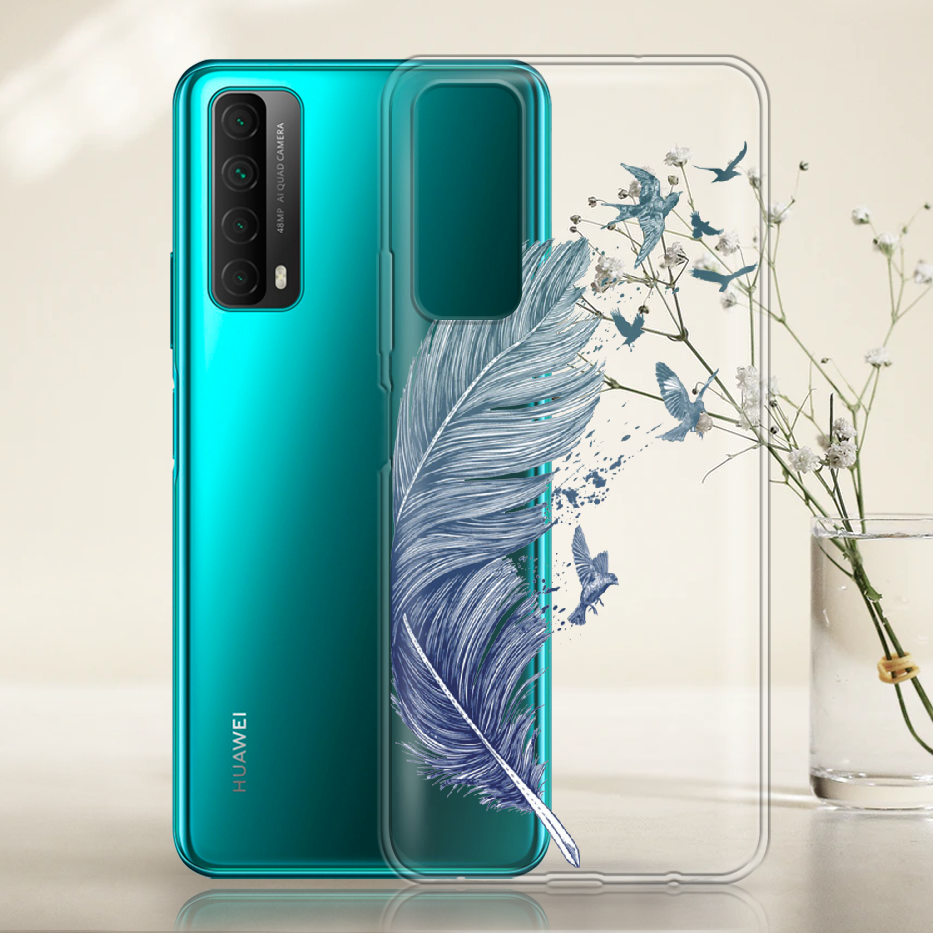 Чохол Boxface Huawei P Smart 2021 Feather Прозорий силікон (41133-cc38-41133) - фото 2