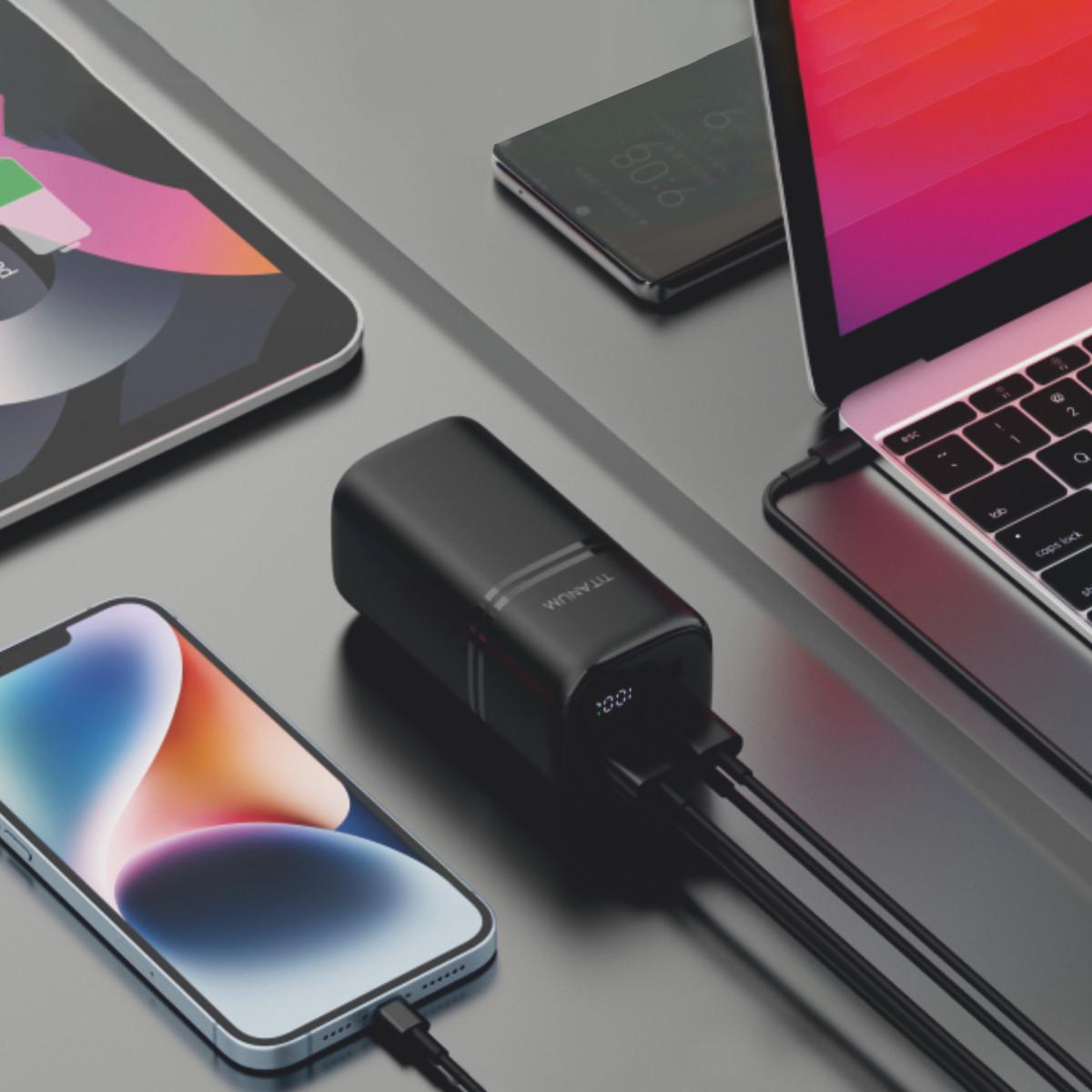 Повербанк 40000mAh TITANUM WC40 PD65W Black - фото 2 Повербанк 40000mAh TITANUM WC40 PD65W Black - фото 2