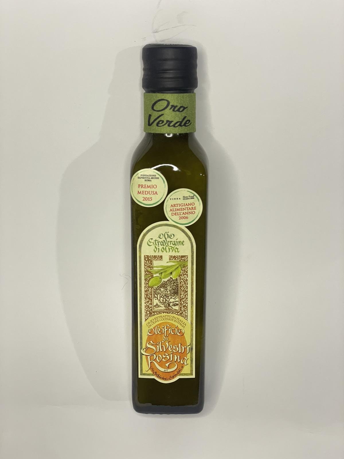 Масло оливковое Oro Verde Silvestri Rosina фруктовый вкус 250 мл - фото 1