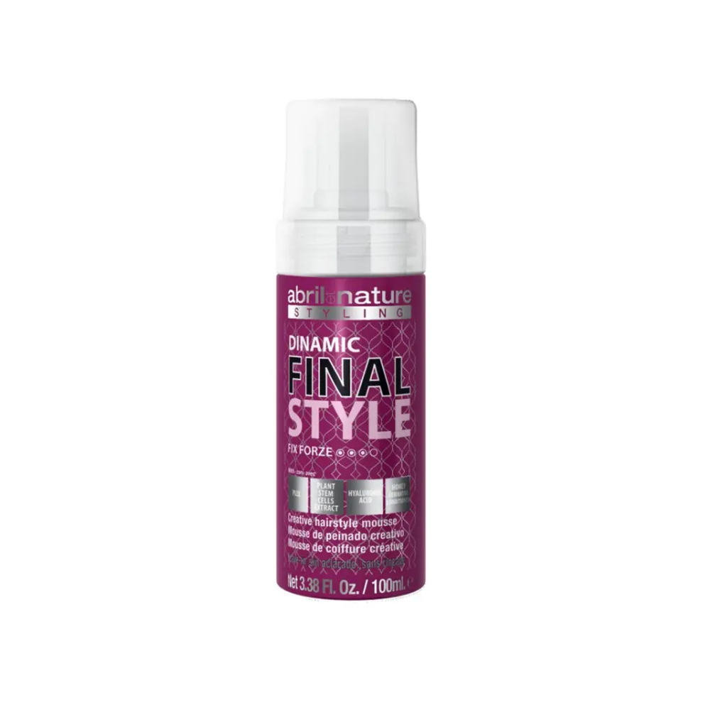 Мус для укладання сильної фіксації Abril et Nature Styling Dinamic Final Style Fix Forze 100 мл