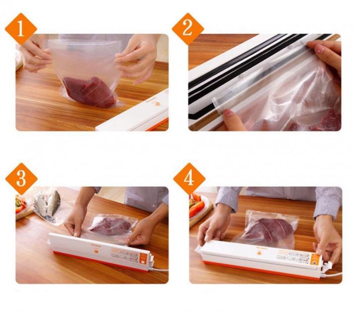 Вакуумный упаковщик Freshpack Pro + пакеты в (fba71b56) - фото 3 Вакуумный упаковщик Freshpack Pro + пакеты в (fba71b56) - фото 3