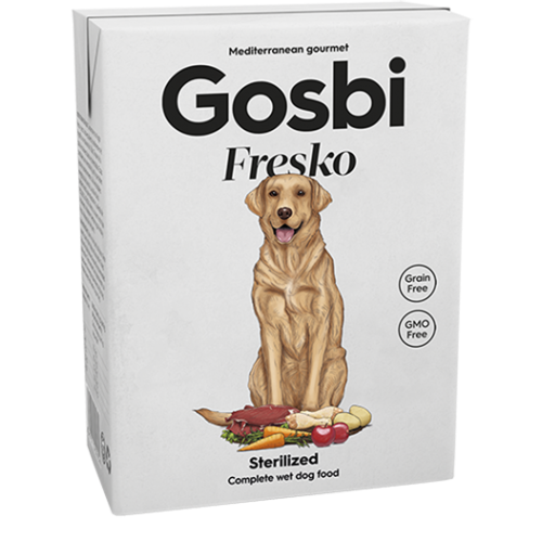 Влажный корм для собак Gosbi Fresko Dog Sterilized 3878 Свинина/Курица 375 г (10859)