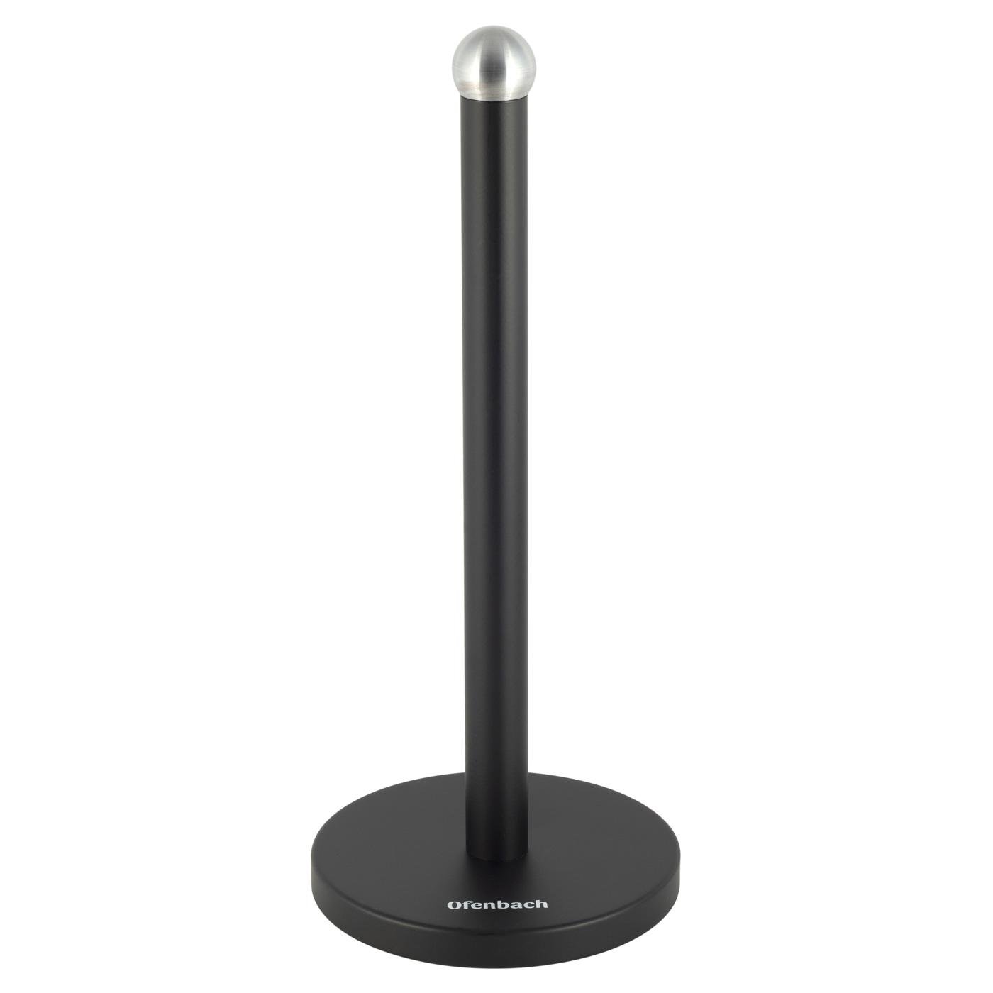 Тримач паперових рушників Kamille 15x34 см Чорний (100900)