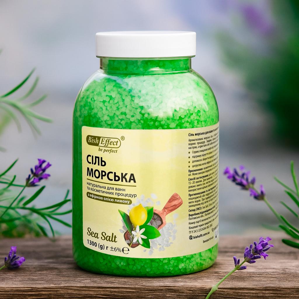 Соль морская для ванн Bisheffect с лимоном 1300 г (1011051-Other) - фото 2 Соль морская для ванн Bisheffect с лимоном 1300 г (1011051-Other) - фото 2