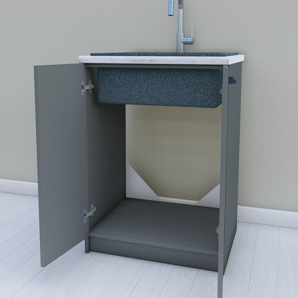 Тумба под мойку без столешницы 600 мм Графит (МП23а) - фото 2