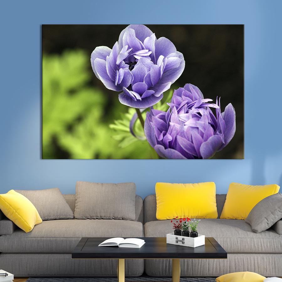 Картина на полотні Повітряні бузкові квіти 122x81 см (972-1)