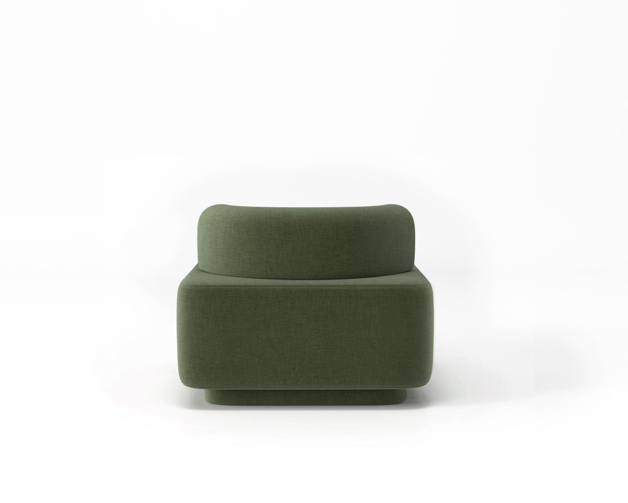 Кресло модульное Plump со встроенной розеткой и зарядкой USB 80x80x65 см Зеленый (0016) - фото 4 Кресло модульное Plump со встроенной розеткой и зарядкой USB 80x80x65 см Зеленый (0016) - фото 4