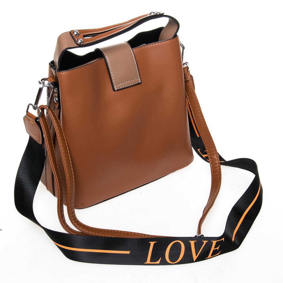 Женская модельная сумочка FASHION 66052 рыжий - фото 2 Женская модельная сумочка FASHION 66052 рыжий - фото 2