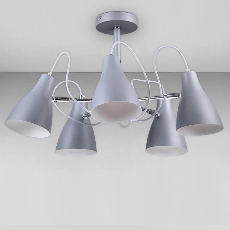 Люстра стельова Light House DL-18303/5 Сірий