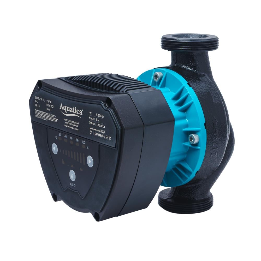 Циркуляционный насос Aquatica GPA32-8/180 IV 8-130 Вт Ø 2" 180 мм и гайки (774077)
